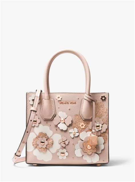 michael kors flower stud leather bag|Michael Kors leather handbags.